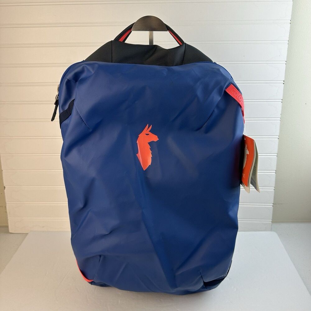 cotopaxi Blue Backpack with Orange Logo